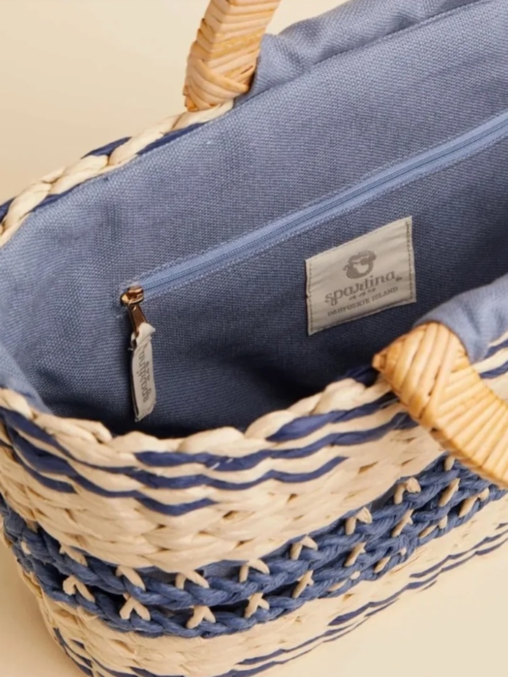 Spartina 449 Straw Cabana Tote - Picture 3 of 4
